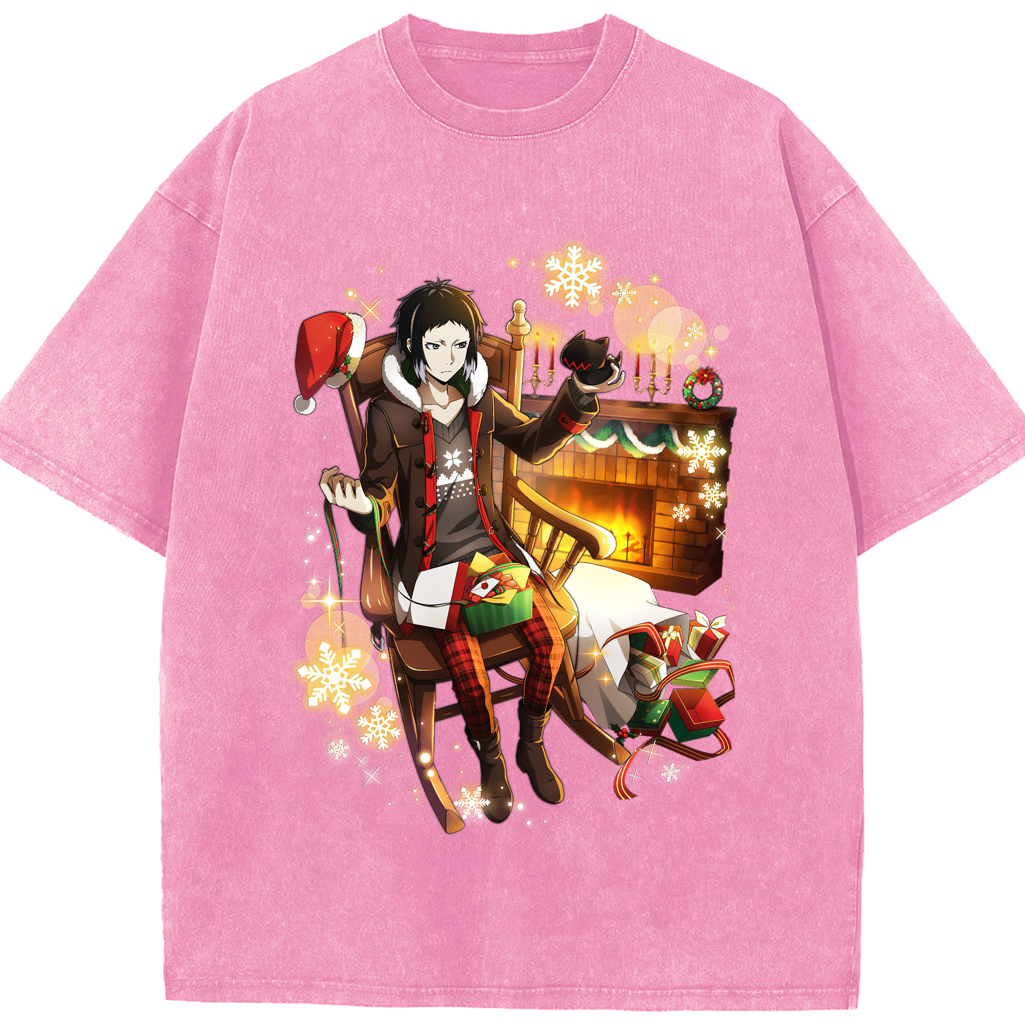 （画像用） 文豪ストレイドッグス Bungo Stray Dogs 綿100% ヴィンテージ風 半袖Tシャツ（フロントプリント）